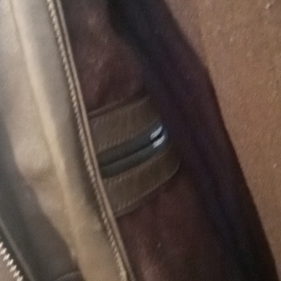 Men’s Claiborne very dark brown Lambskin Leather Jacket - Picture 8 of 15